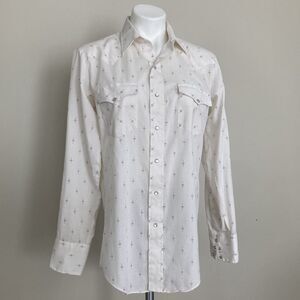 Vintage Country Cowboy Pearl Snap Western Shirt Americana Chute #1 Mens Medium